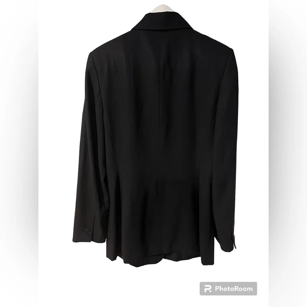 Banana Republic Black Blazer Sz 12 Suit Jacket Coat Professional Office Business - Image 2