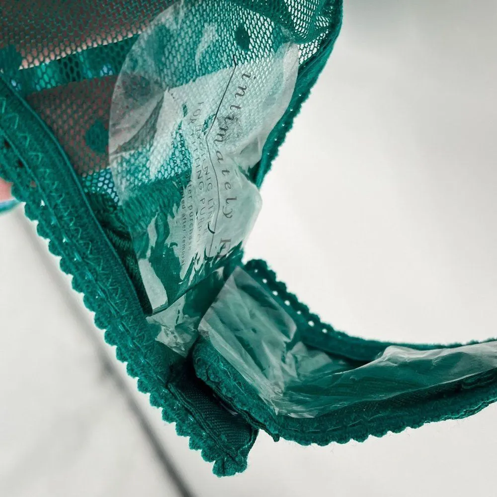 Free People One on One Flare Sleeve Floral Dot Long Sleeve Bodysuit Green - Image 12