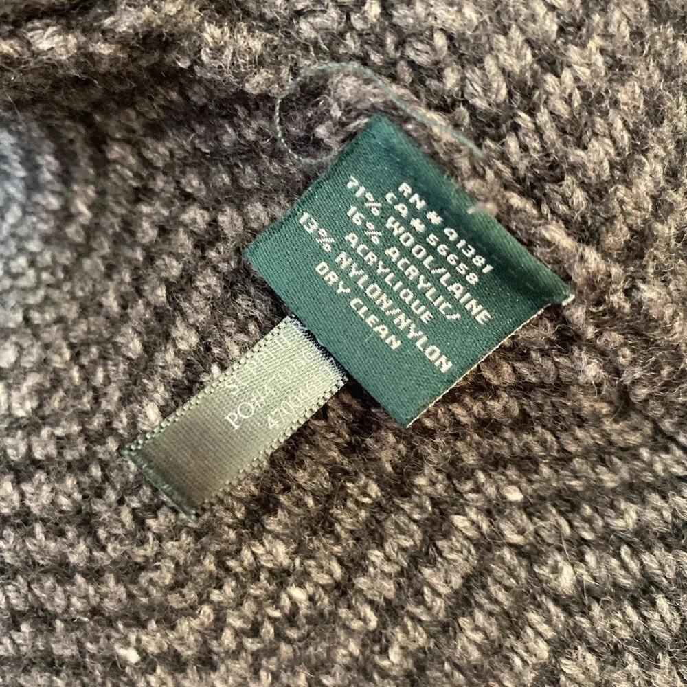 Lauren Ralph Lauren Wool Mix Open Draped Cardigan - Image 3