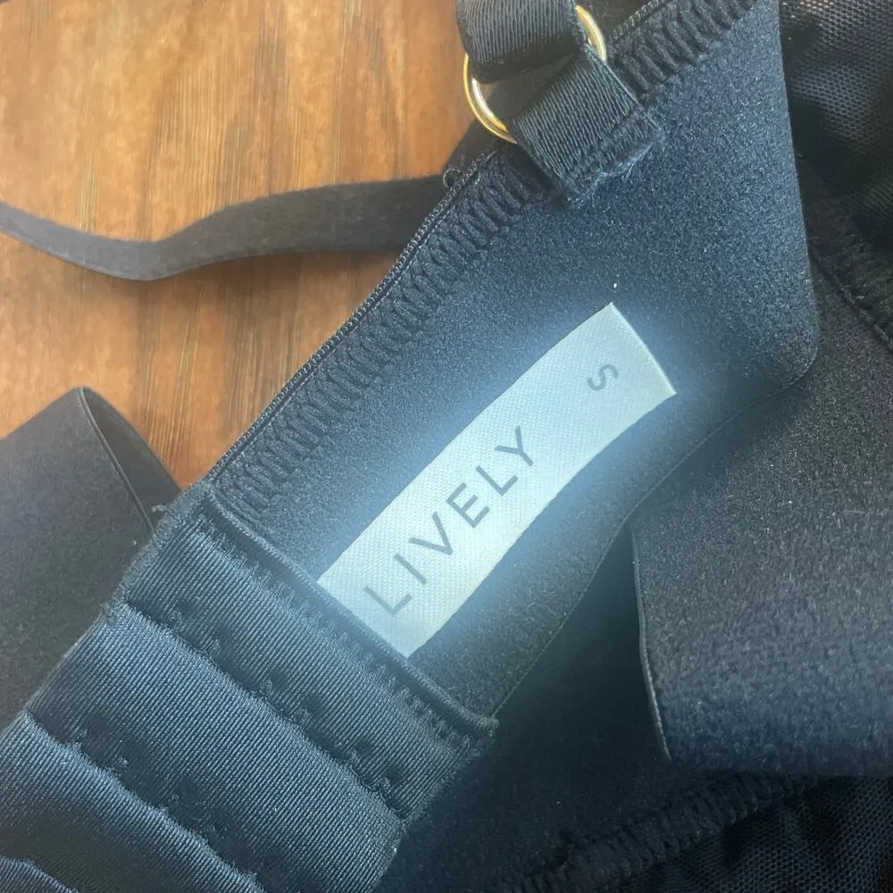 LIVELY Long Lined Bralette in Black Size Small S - Image 5