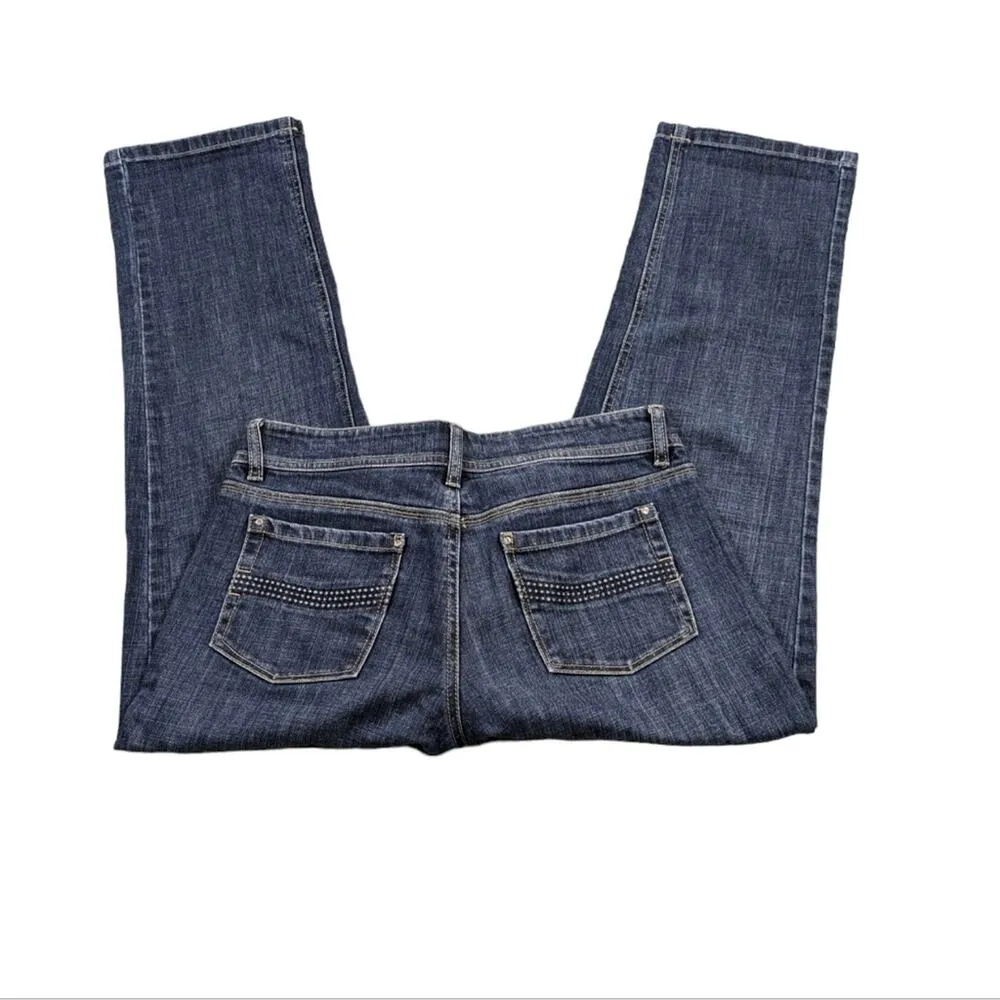 WHBM Noir Capri EUC $110 size 4 Waist 31 J1208 - Image 2