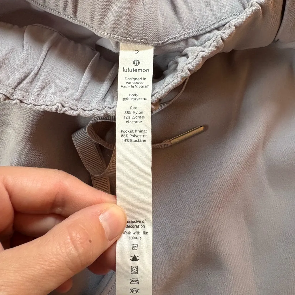 Lululemon Athletica On The Fly Light Gray Joggers - Image 6