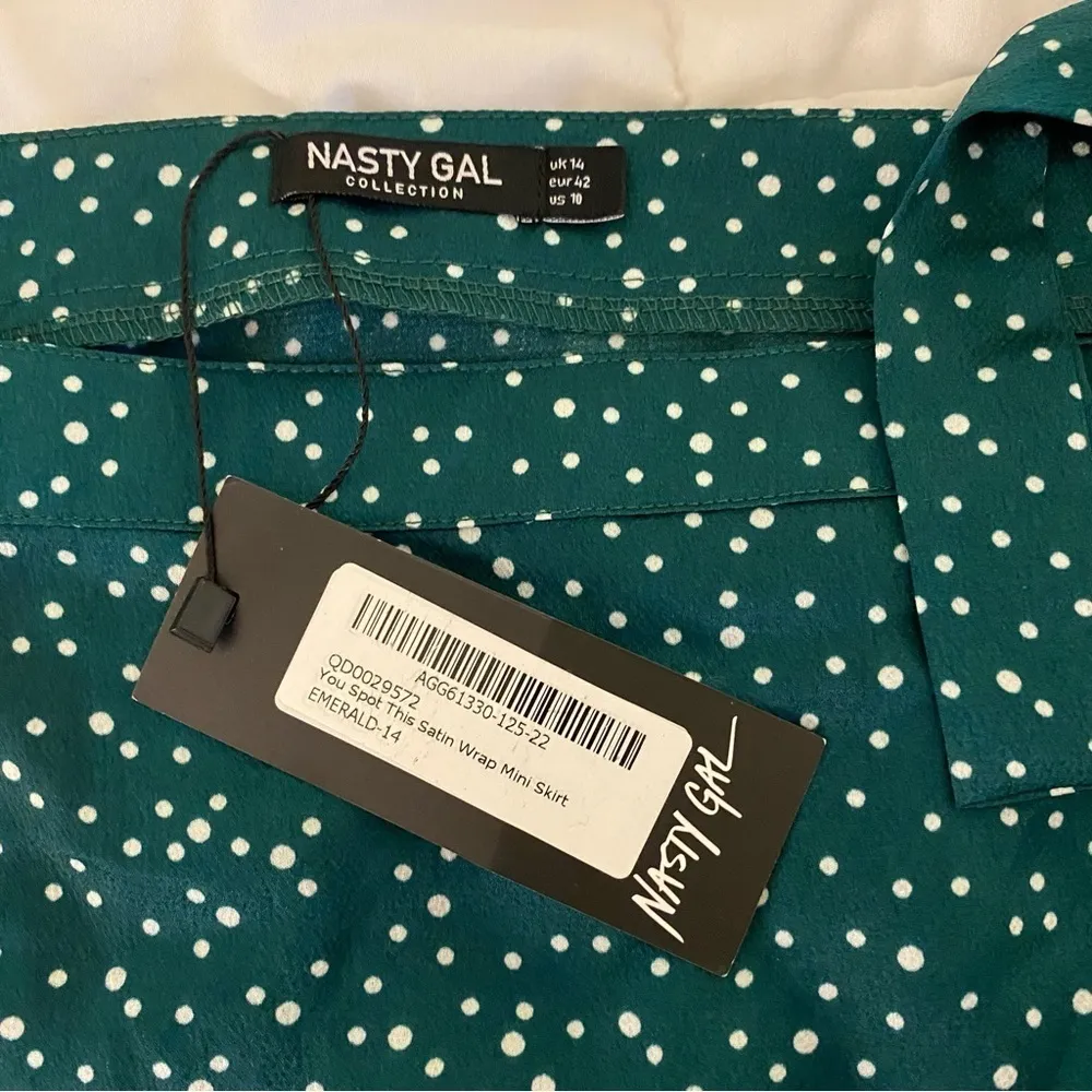 Nasty Gal You Spit This Satin Wrap Mini Skirt - Image 3