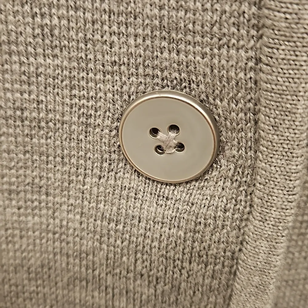 💕TALBOTS PETITE💕 100% Pure Merino Wool Sweater Blazer Gray Medium Petite NWOT - Image 7