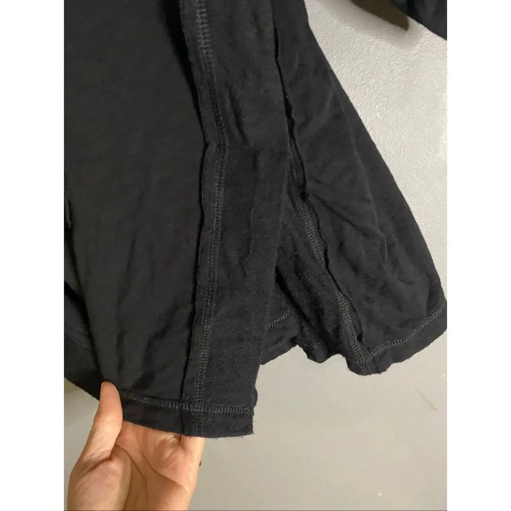 Donna Karan Sleepwear Black Cowl Neck Soft Sleep Shirt Women's Size L/XL - Image 5