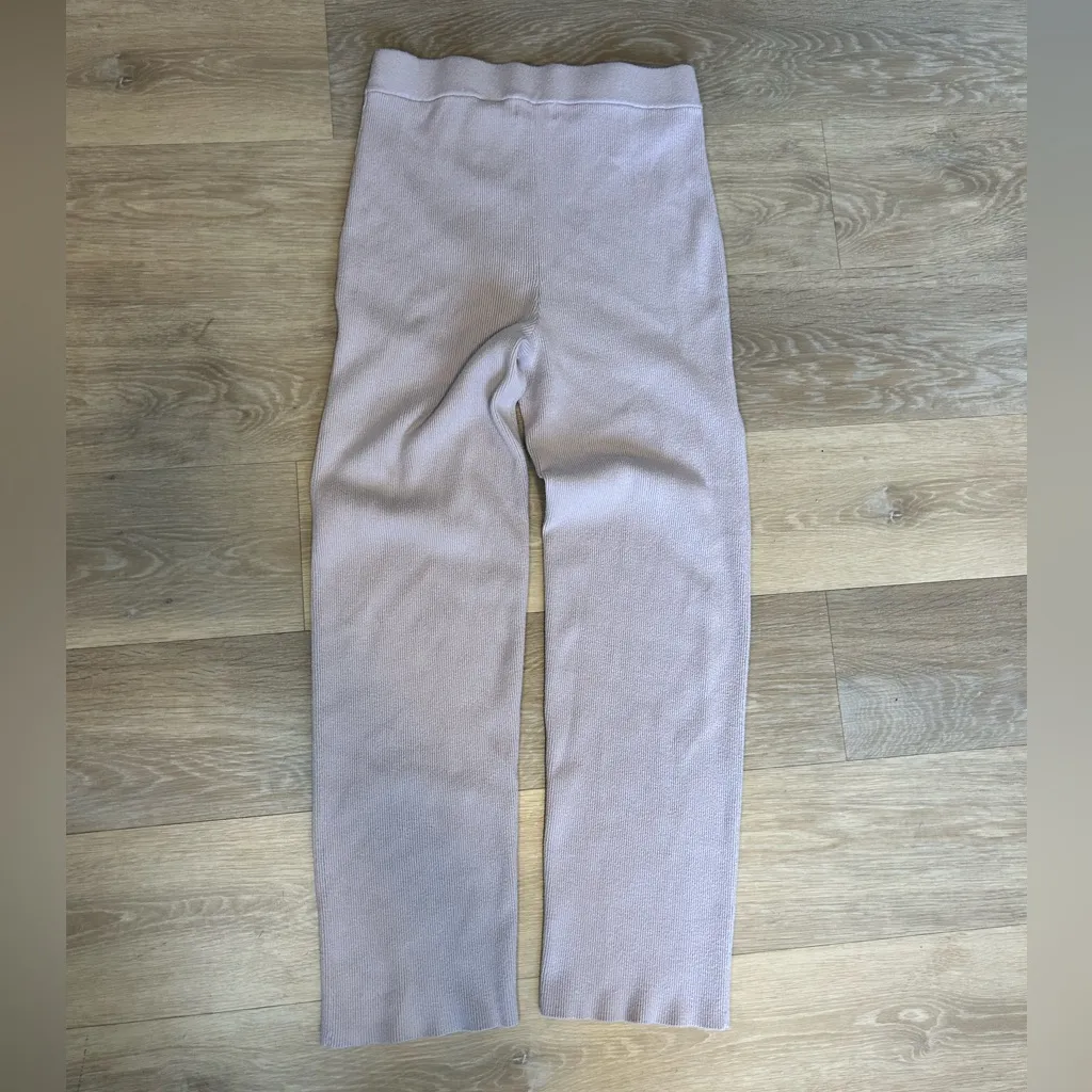 Abercrombie and FitchCollection Ribbed Knit Pants - Lilac (Size L) - Image 6