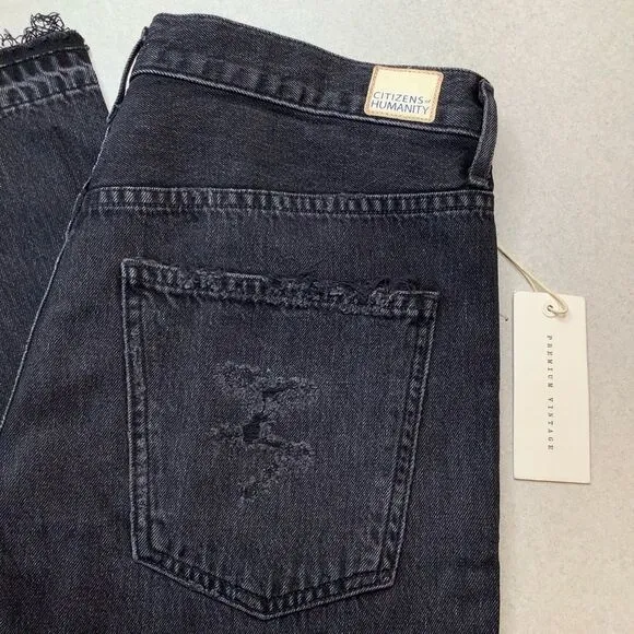 Citizens Of Humanity Sasha‎ Twist Crop Flare 27 Black Hawk NWT - Image 4