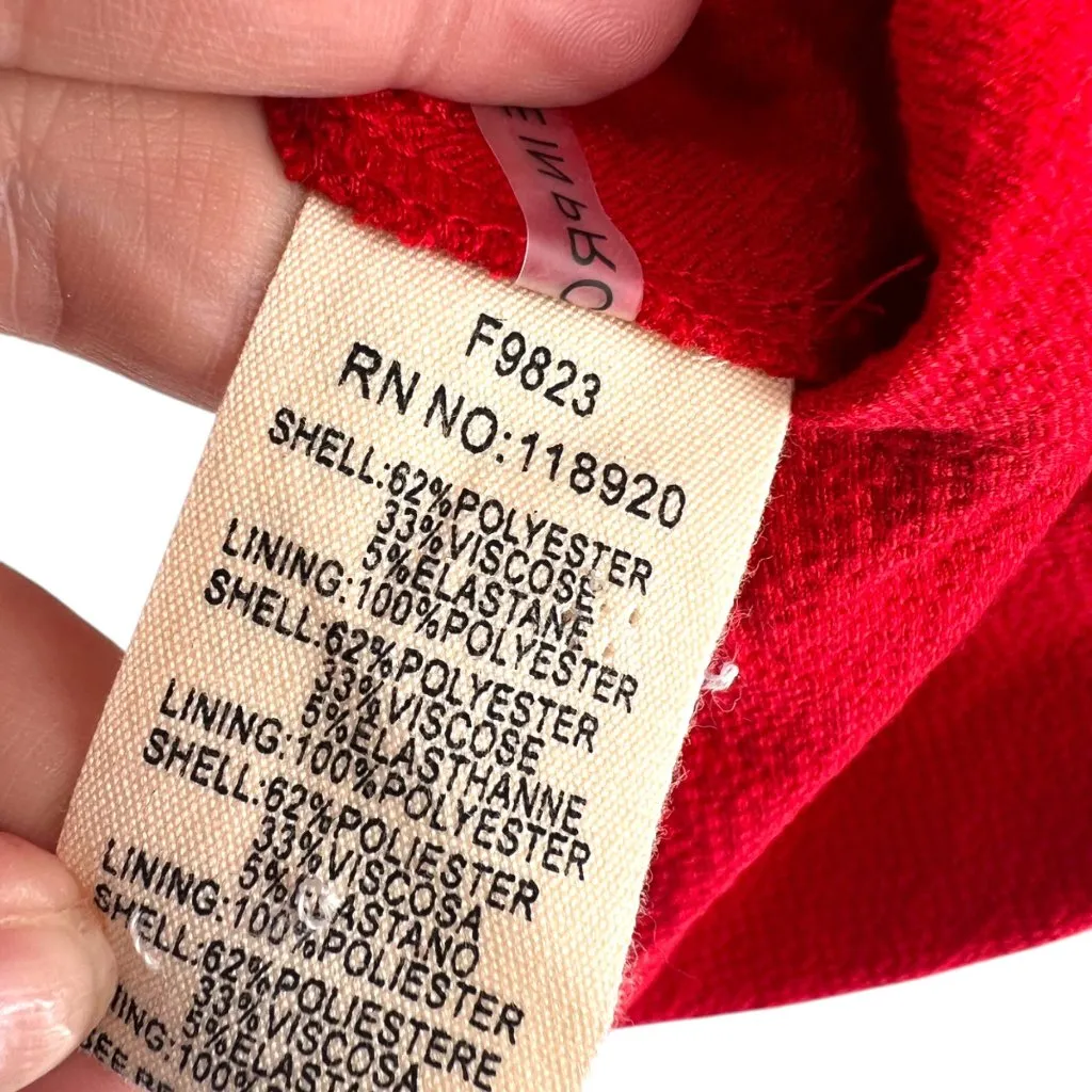 FRNCH Aldina A-Line V-Neck Mini Dress Red Size XS NWT - Image 10