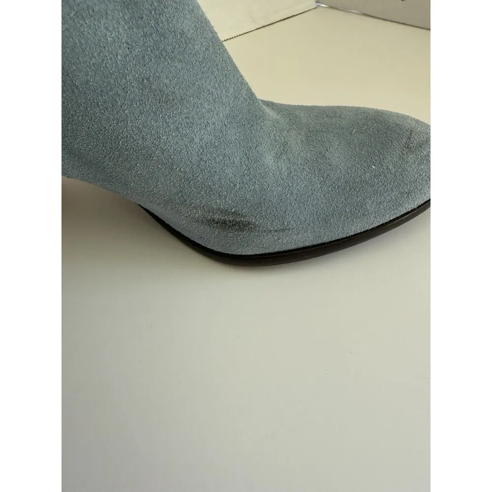 Sarah Jessica Parker SJP Surge Suede Ankle Booties Green Boots Size 6.5 - Image 4