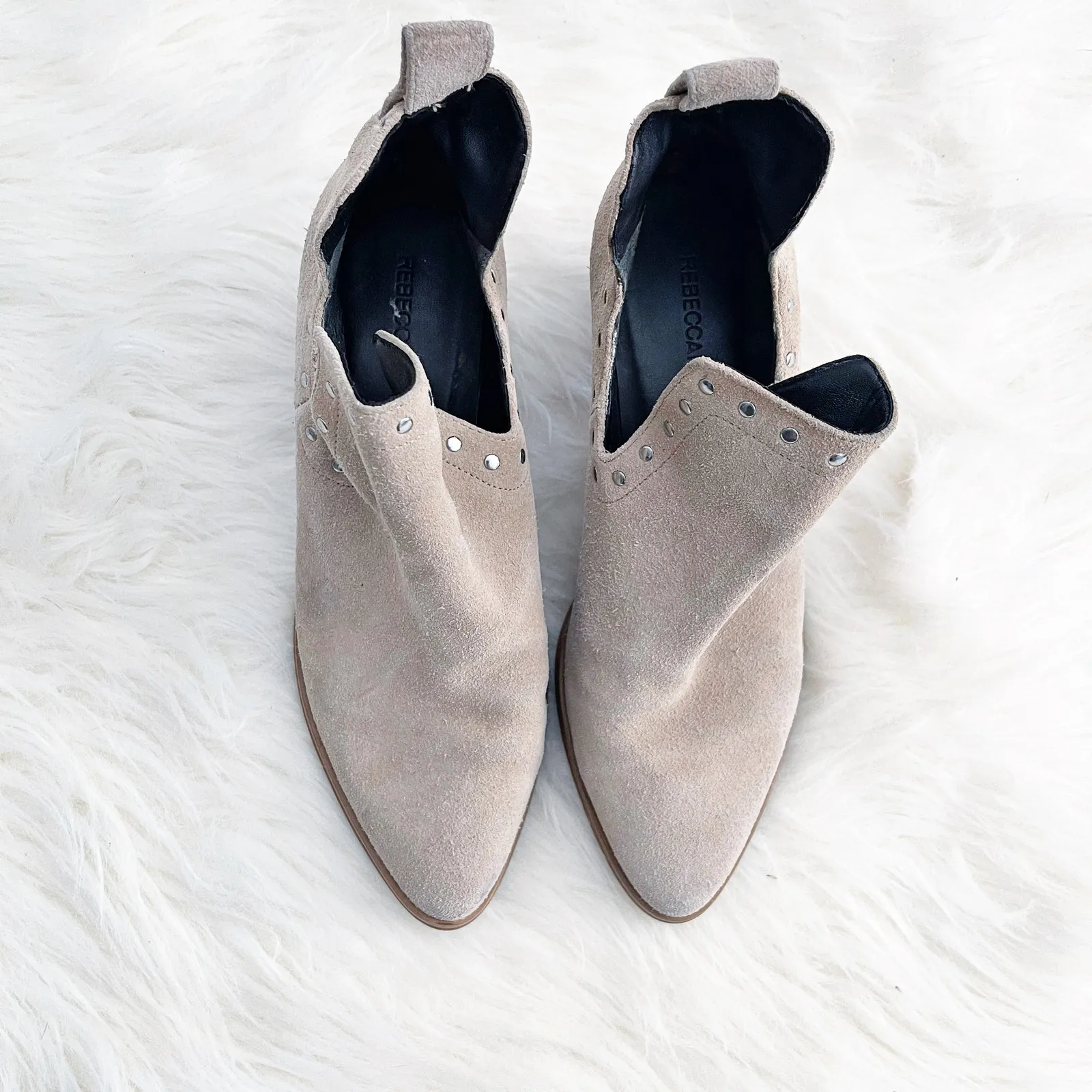 Rebecca Minkoff Lana Suede Split Shaft Booties - Image 2