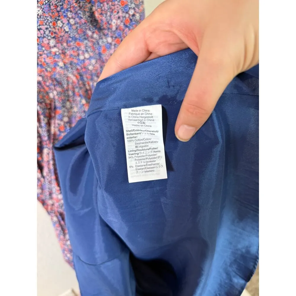 J.Crew Liberty Fabric Kayoko Floral Midi Dress size 0 - Image 4