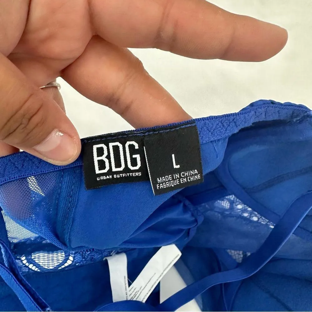 Urban Outfitters Lace & Satin Corset Crop Top - Image 6