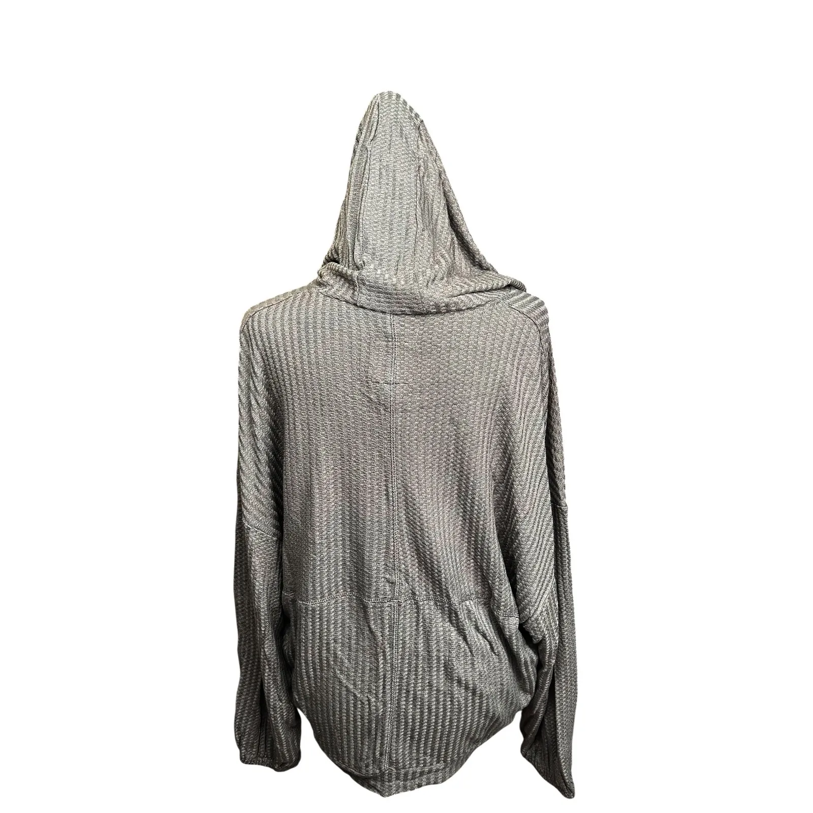 CHASER Womens Thermal L/S Drop Shoulder Pullover Hoodie M flax‎ - Image 8