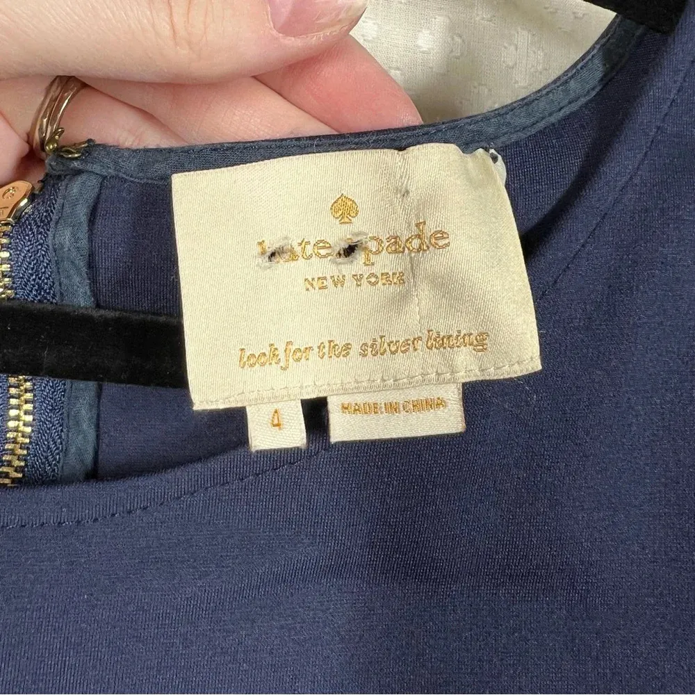 Kate Spade Dark‎ Blue Sheath Dress - Image 2