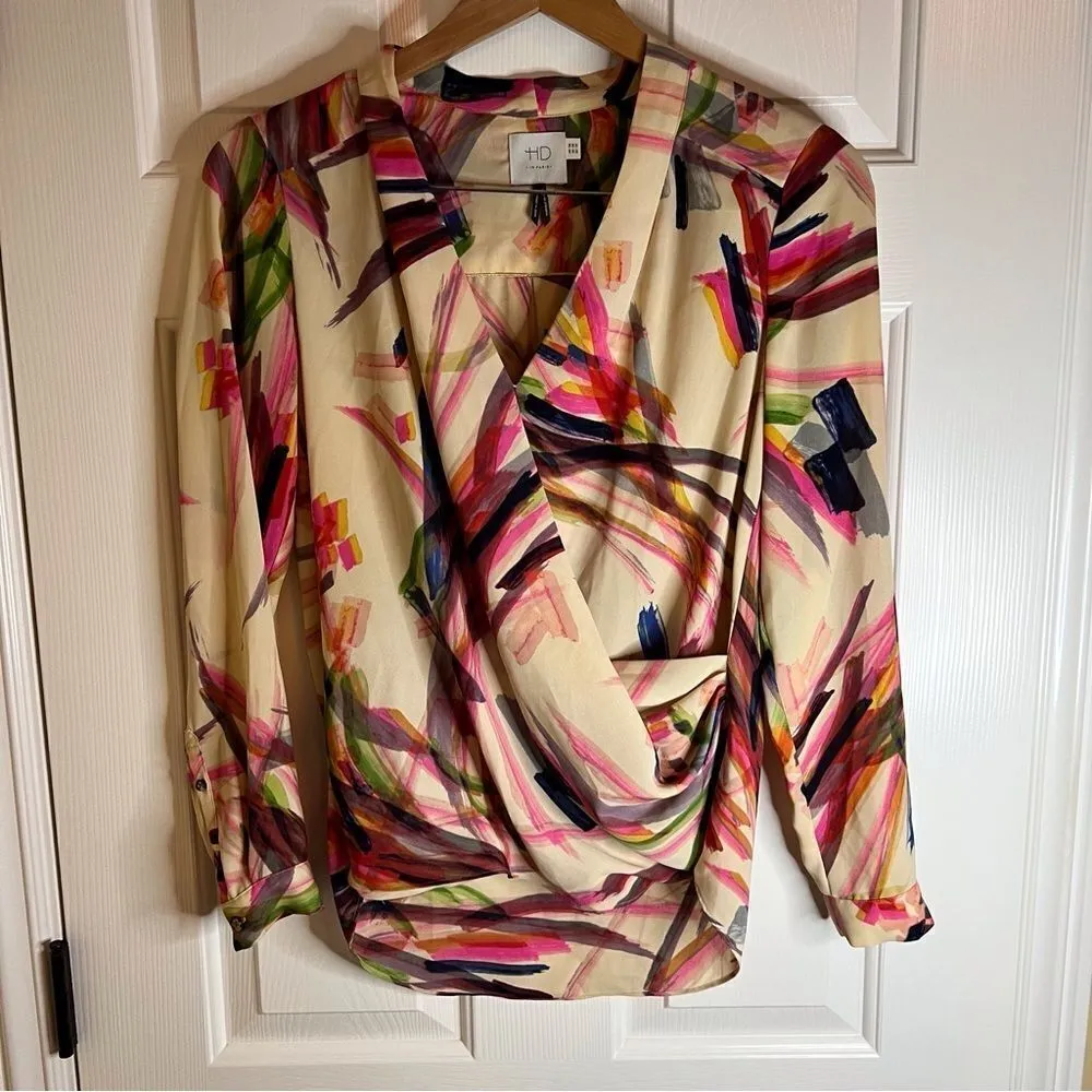 HD in Paris Anthropologie Blouse, Size‎ US 2.  Officewear Art To Wear Career - Image 2
