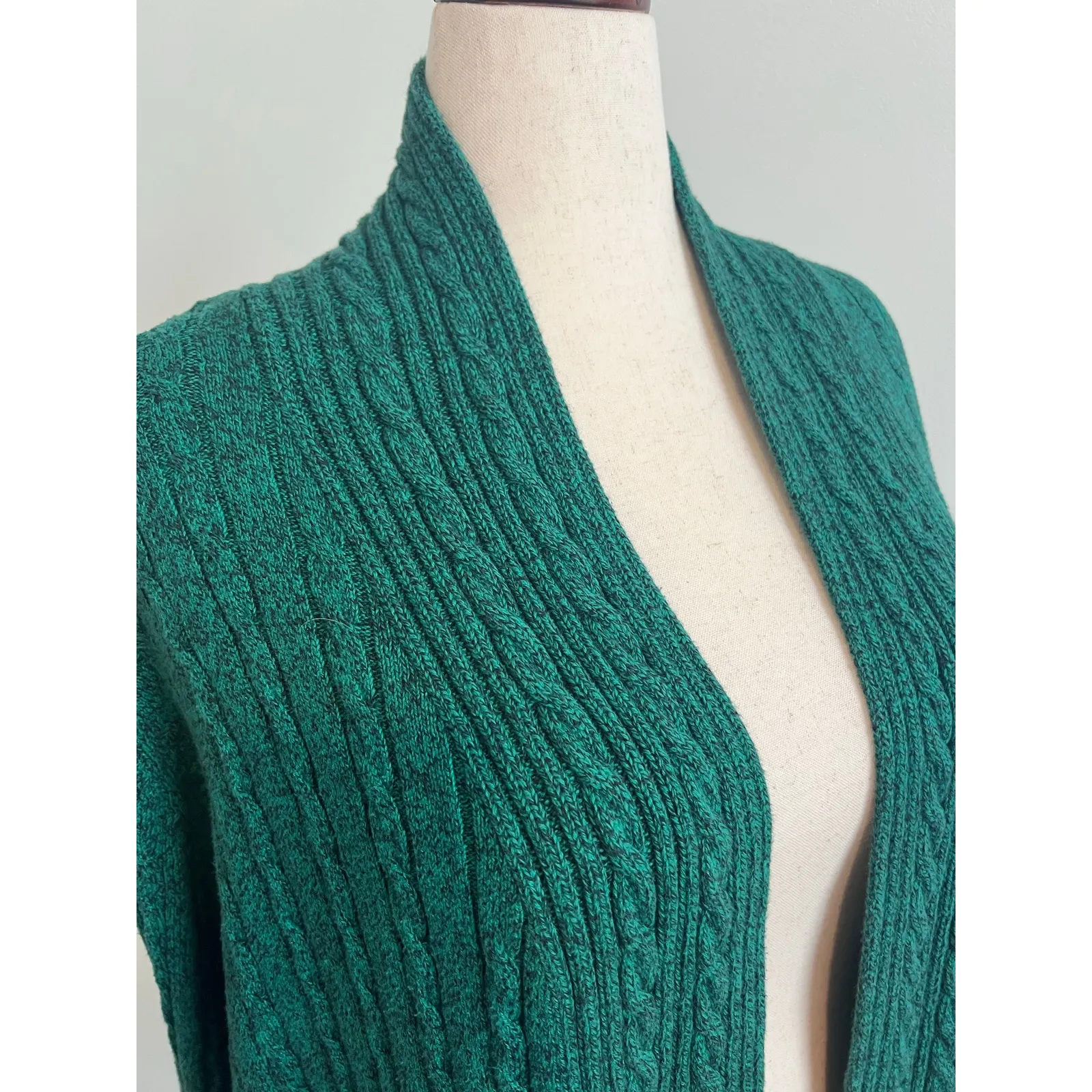 Kim Rogers Cable Knit Long Sleeve Open Cardigan 2X - Image 3