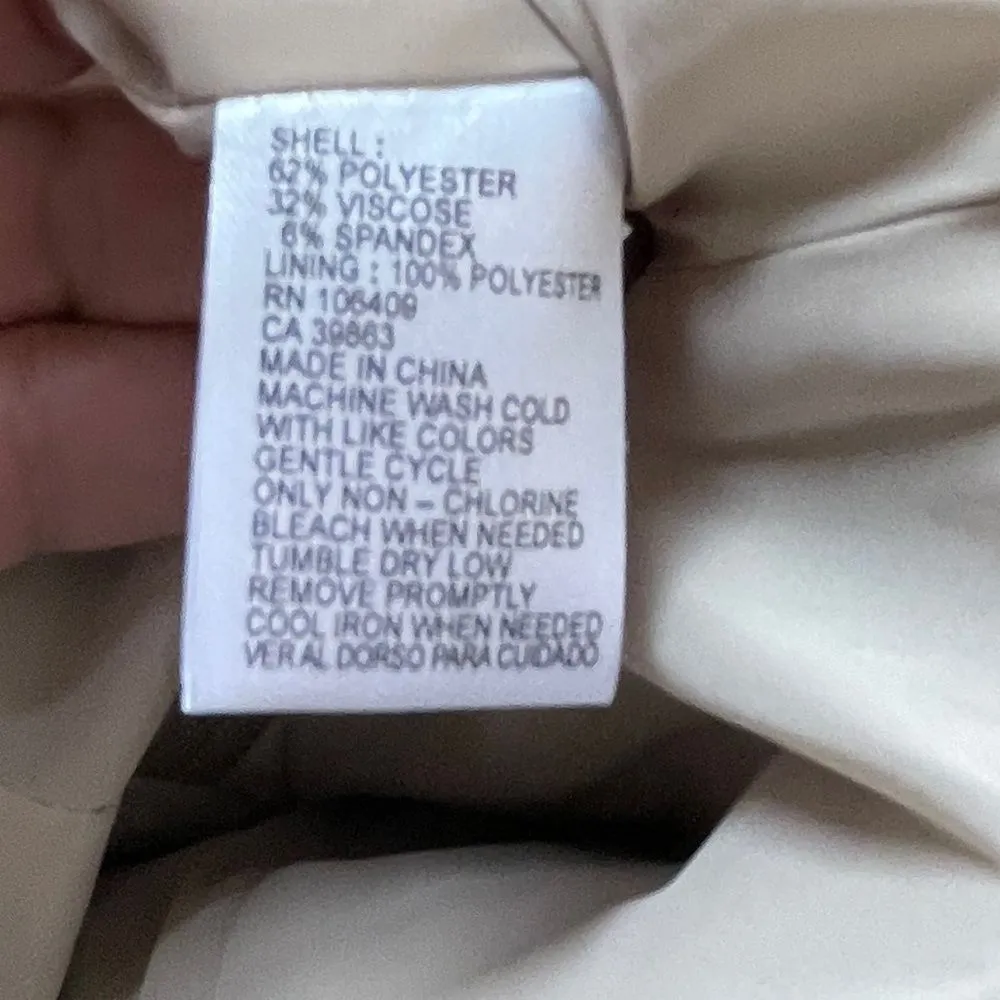 Vintage Alex Marie‎ Pantsuit Tan Size 4 - Image 14