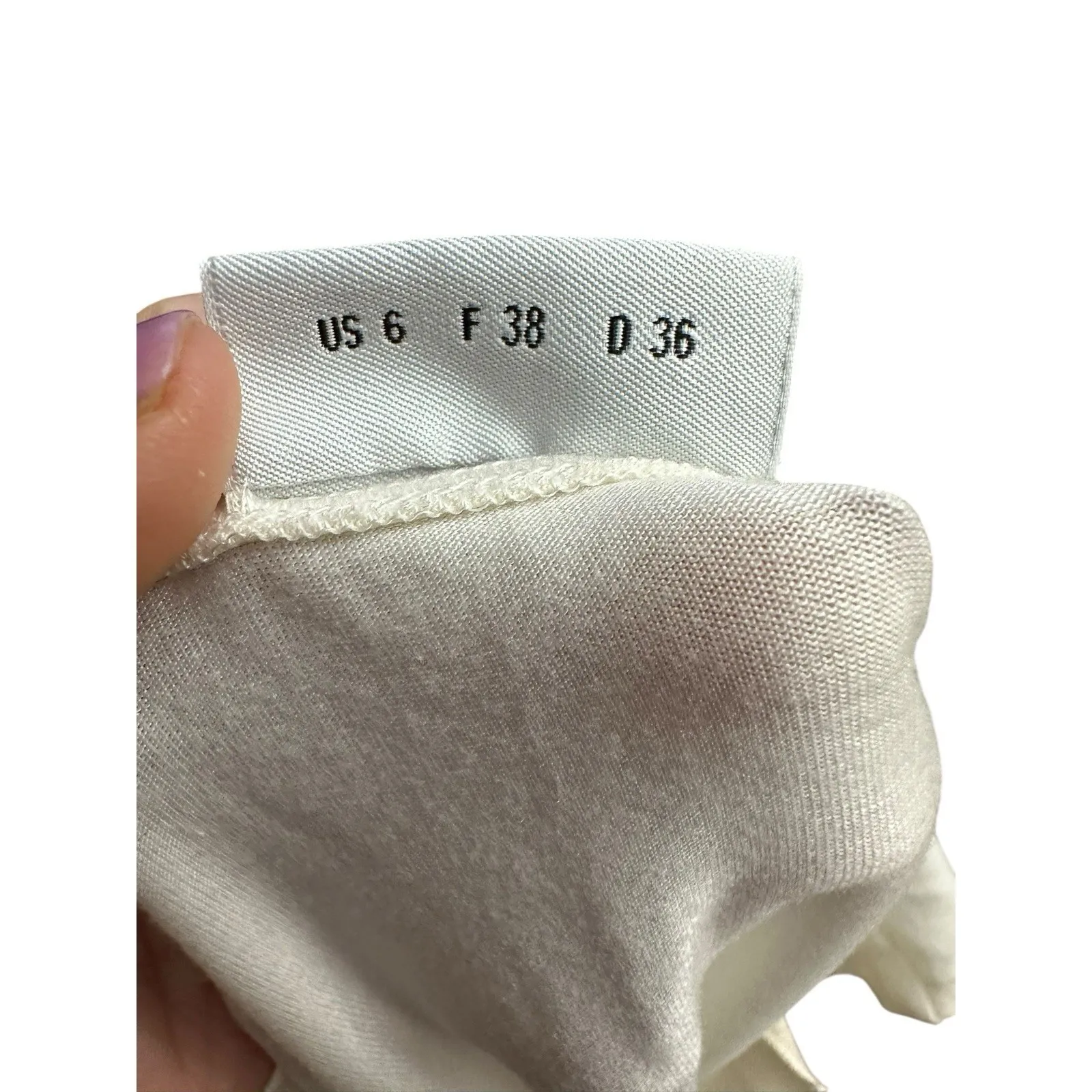 Akris Punto Silk Blend Sleeveless Top Size‎ 6 White Knit V neck Stretch #AAmbe - Image 6