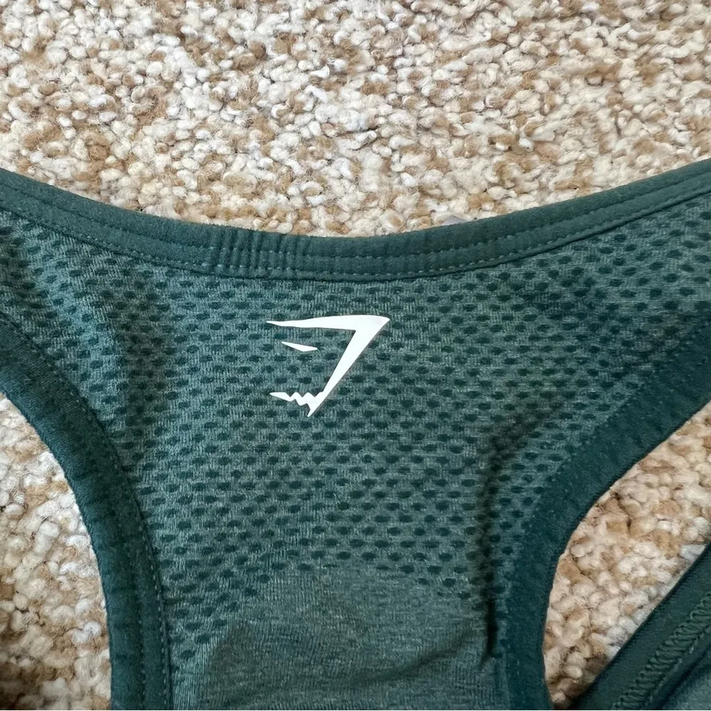 Gymshark Vital Seamless Bra 2.0 Dark Green Marl Medium - Image 6