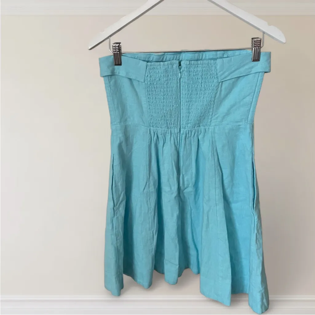 Abercrombie & Fitch Strapless Linen Mini Dress - Image 4