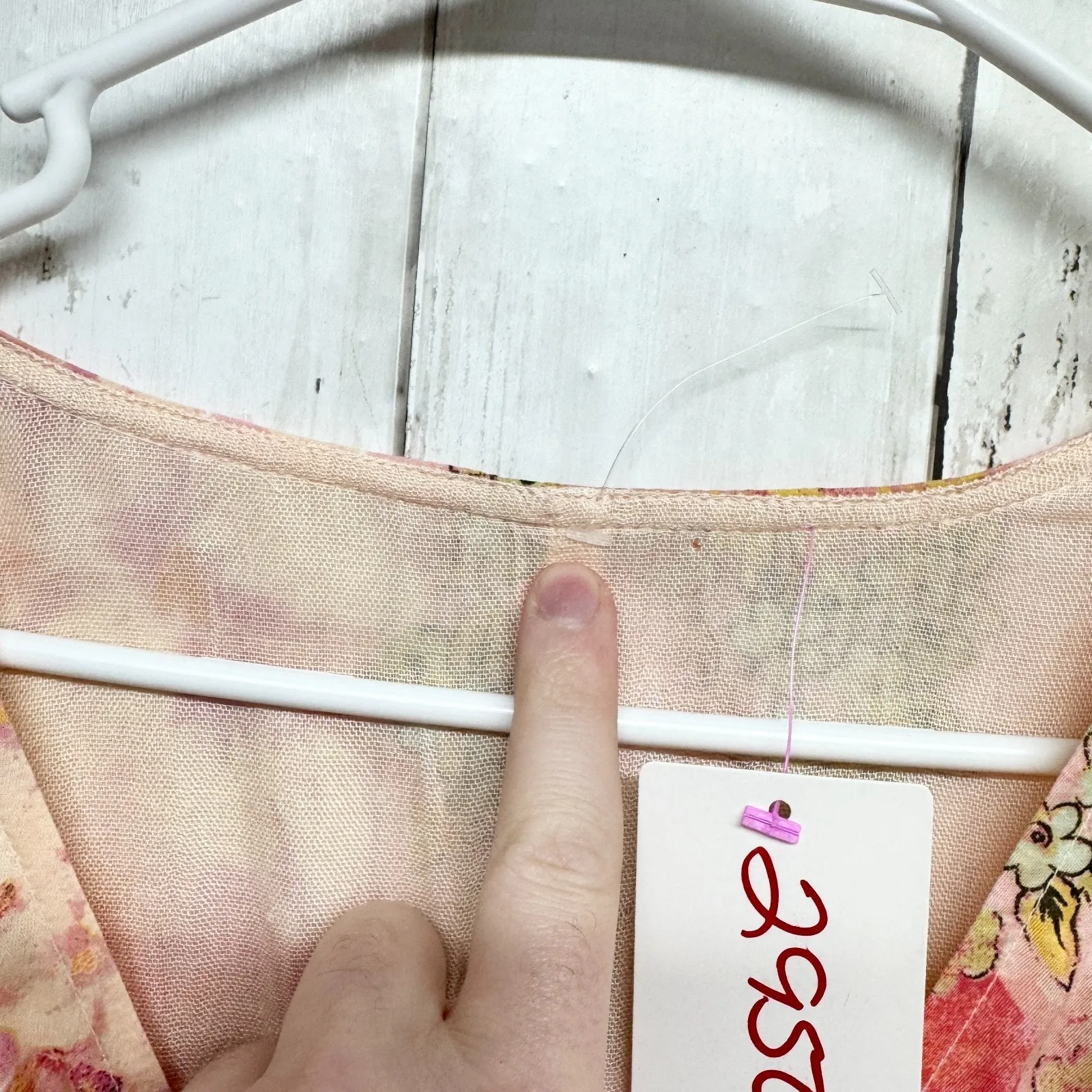 Dress Women Chest 31" Medium Floral V - Image 3