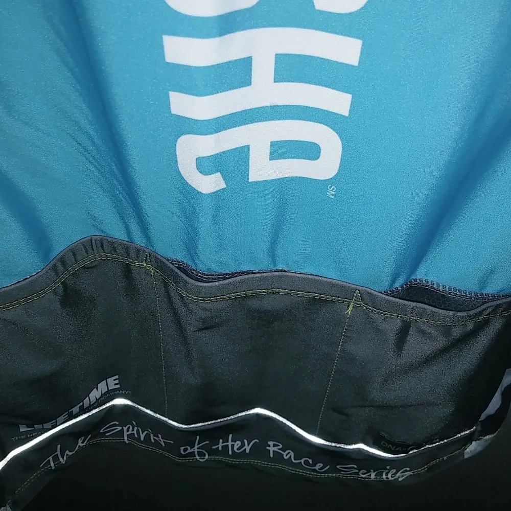 Moxie Esprit de She L New Turquoise Cycling Top Blue Size L - Image 3