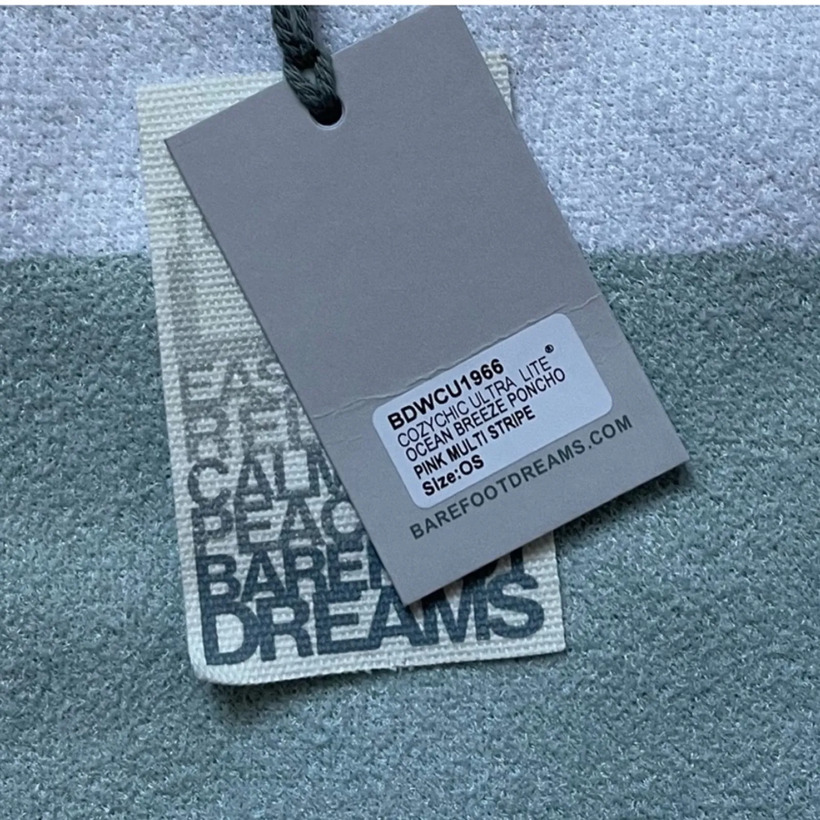 Barefoot Dreams CozyChic Ultra Lite Ocean Breeze Poncho - Image 2