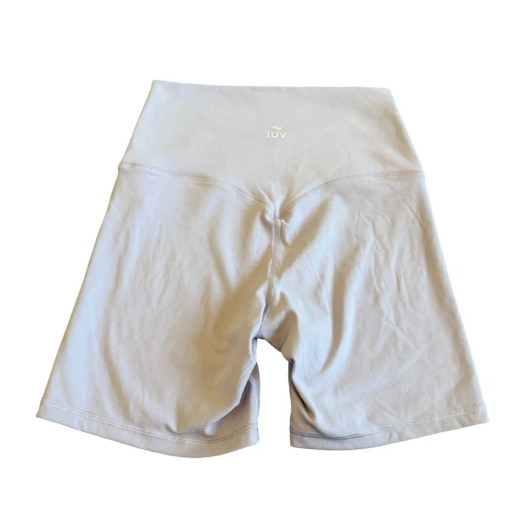 MW Move With Luv Workout Shorts Athletic Stretch Gym Pilates Purple Size 6 - Image 10