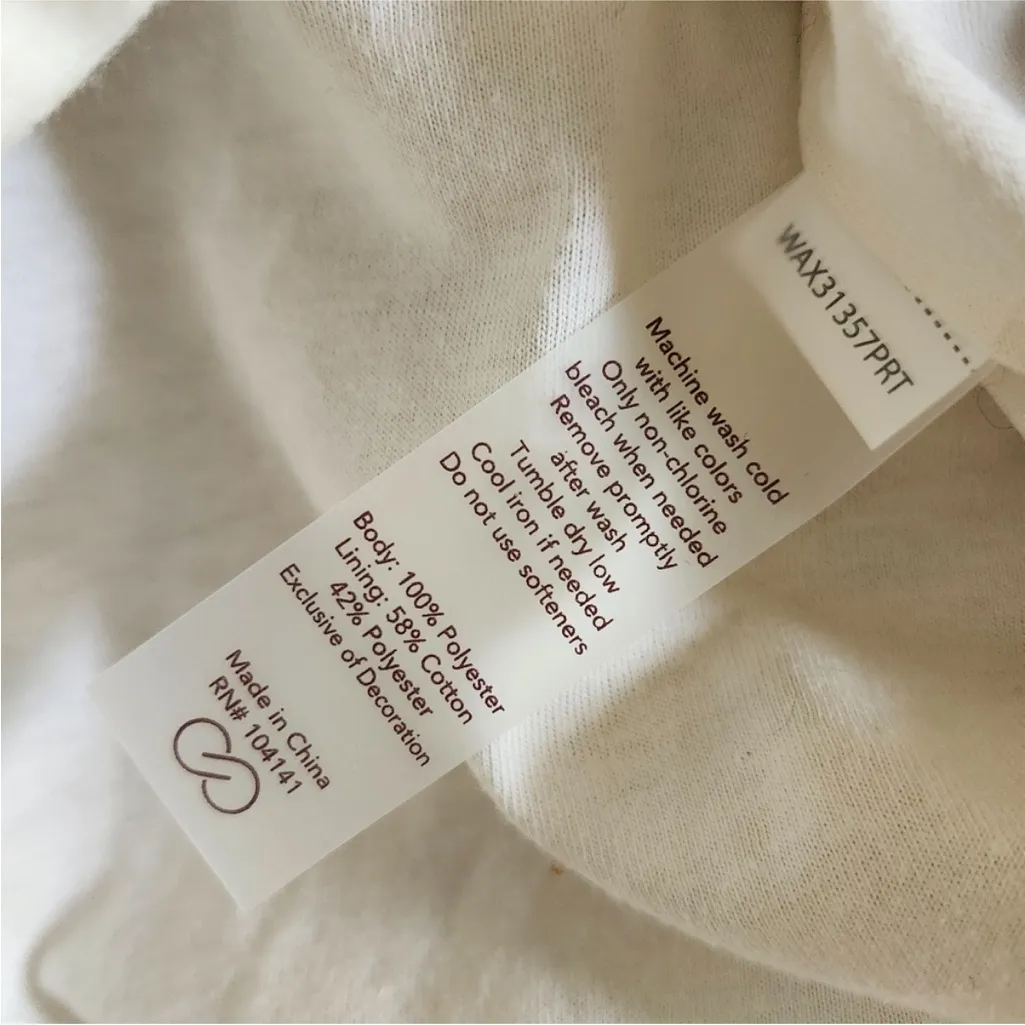 CALIA Oversized Pierced Half Zip Frozen Frontier White Size L - Image 8