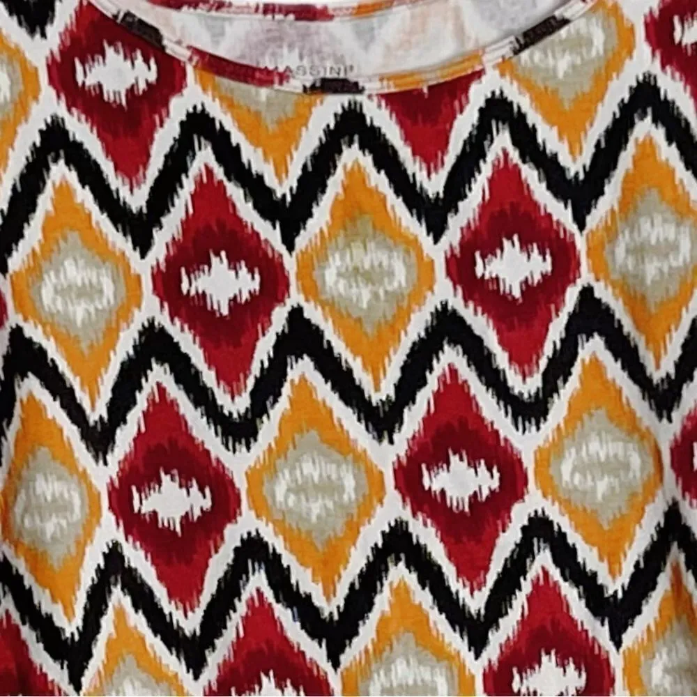 Massini native American print tank top women’s large - Image 2