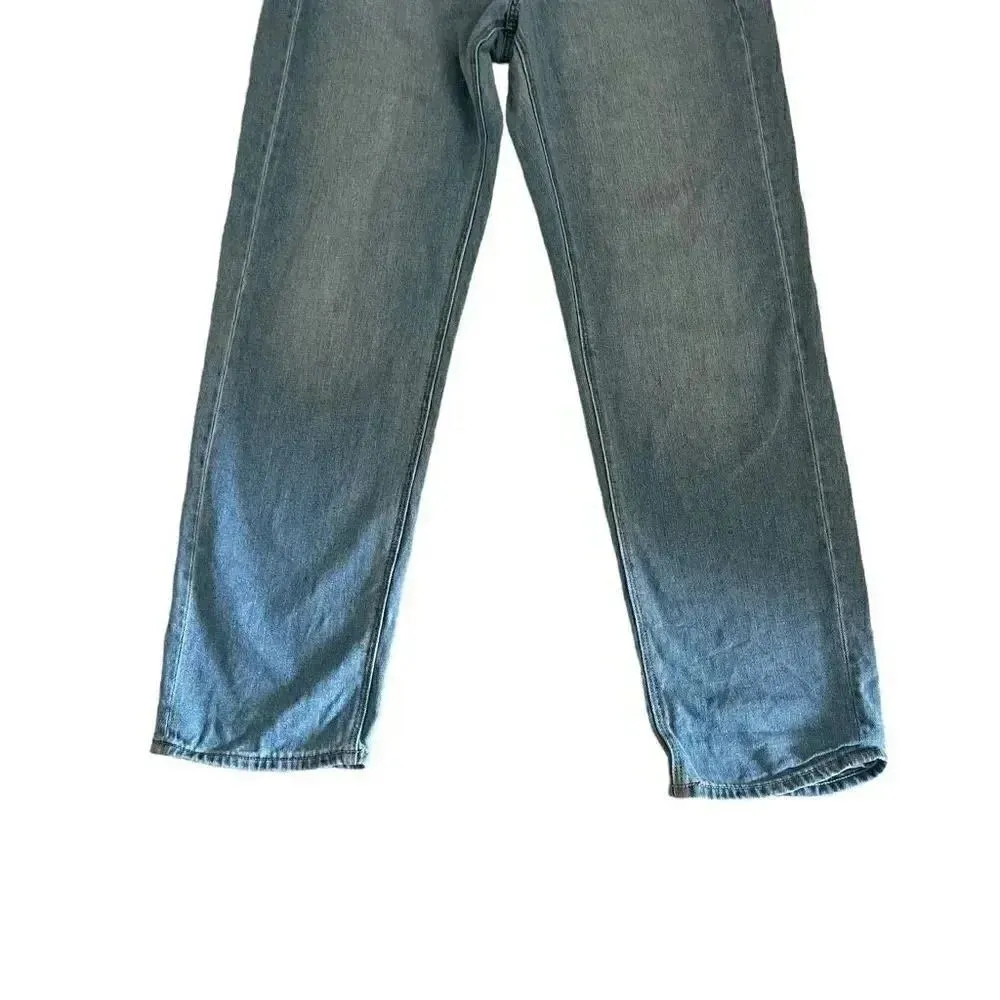 American Eagle Y2K Paper Bag Waist Baggy Mom Jeans SZ 6 # 1807 - Image 3