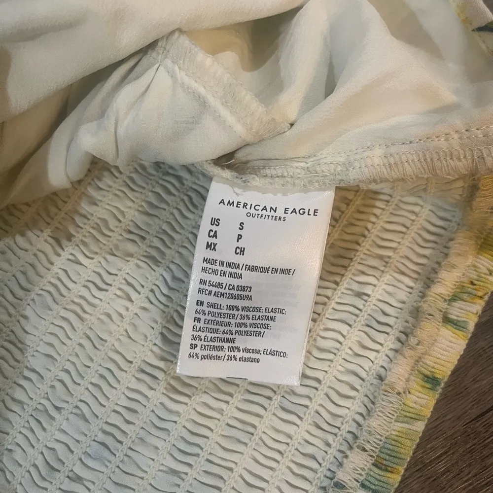 AMERICAN EAGLE Floral Cap Sleeve Crop Top - Image 5