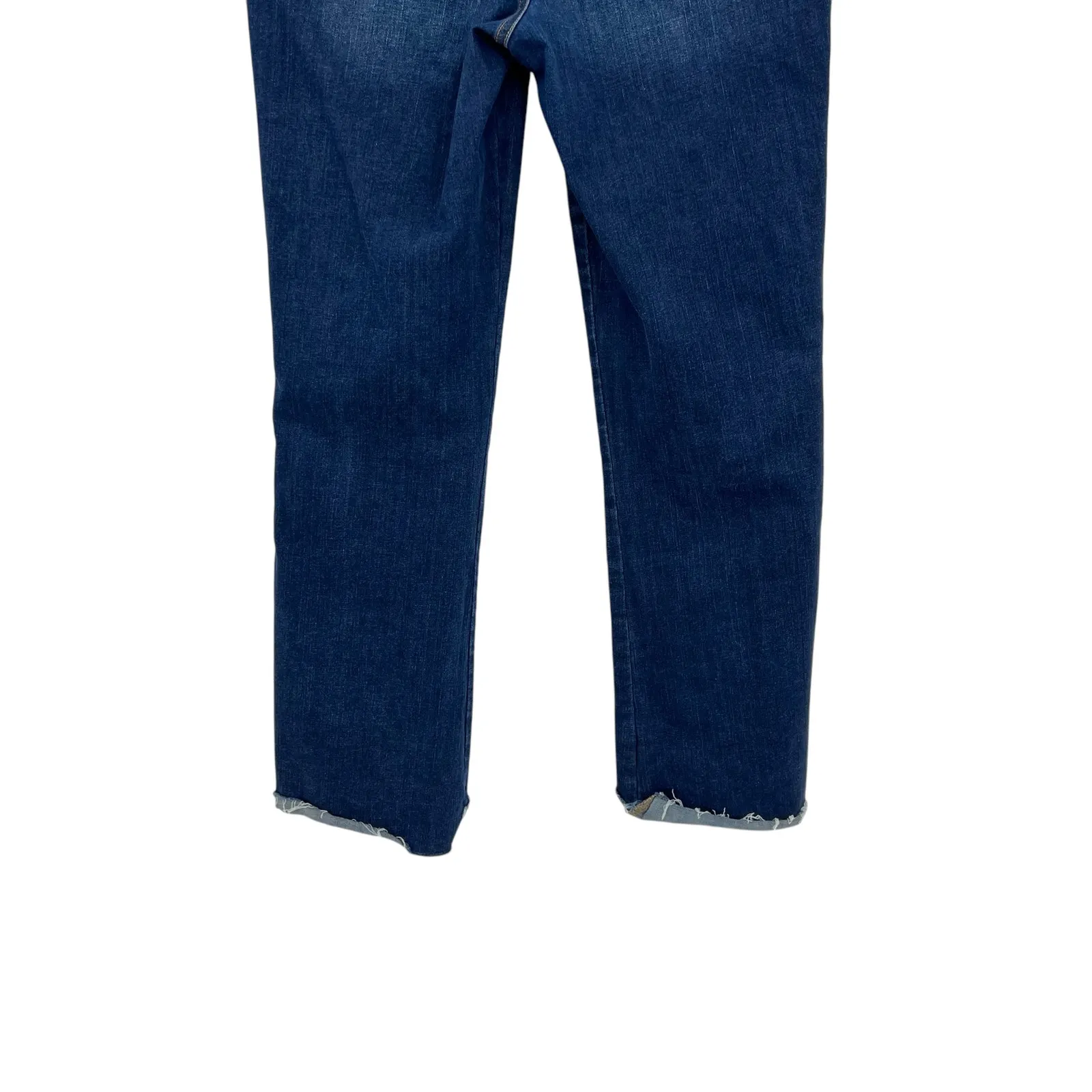 Spanx Stretch Jeans Pull-On Flare‎ Cropped Midnight Shade Blue Size Large Tall - Image 7