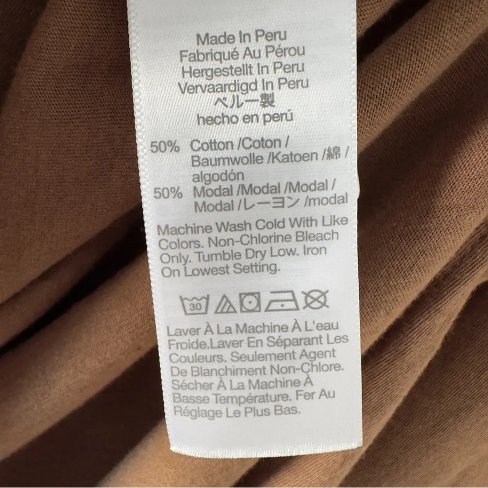 Madewell Earthy Brown Long Sleeve Duster Cardigan Button Down Solid Minimalist S - Image 9