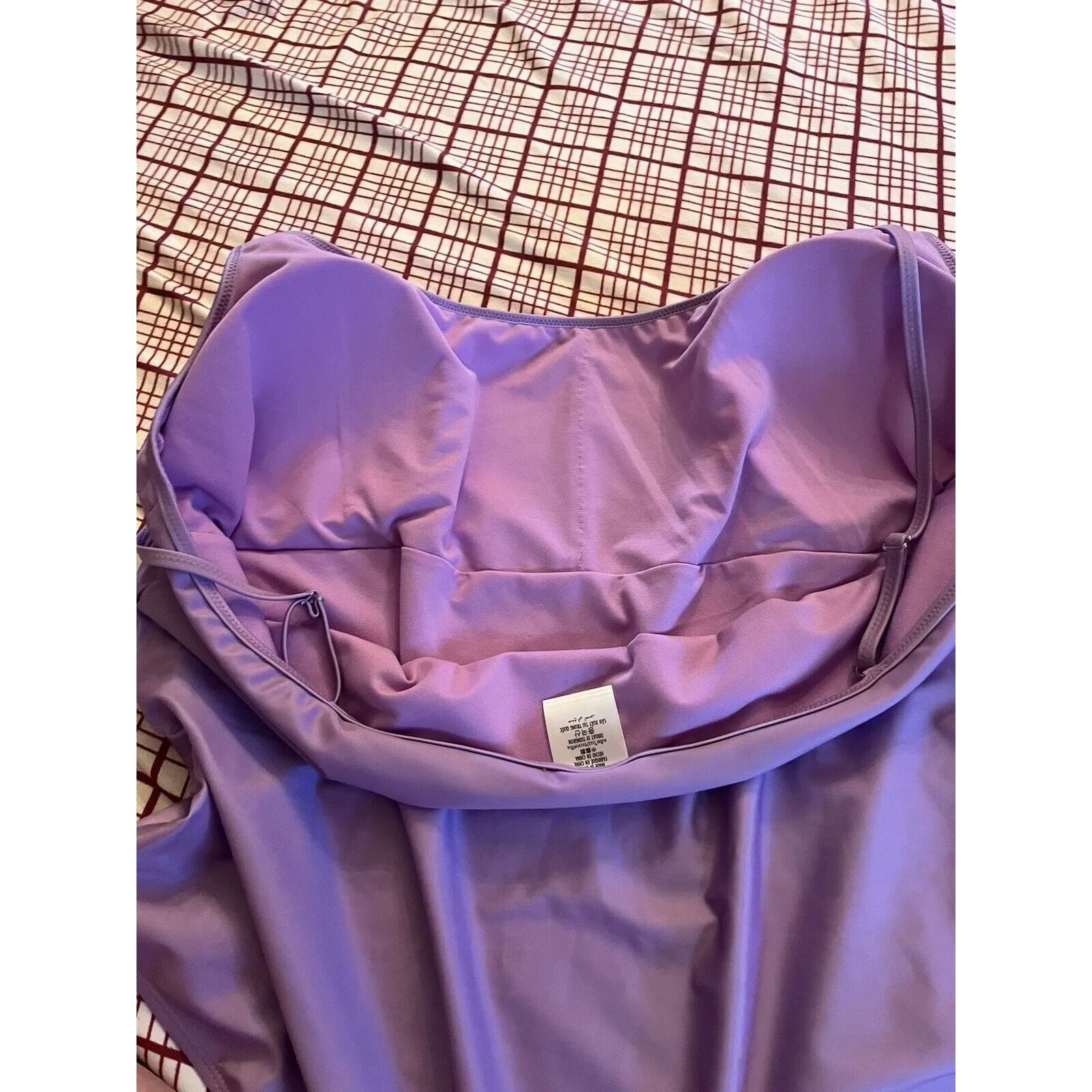 Disney Store Minnie Mouse Swimsuit One Piece Women Size 2XL Purple EUC - Image 8