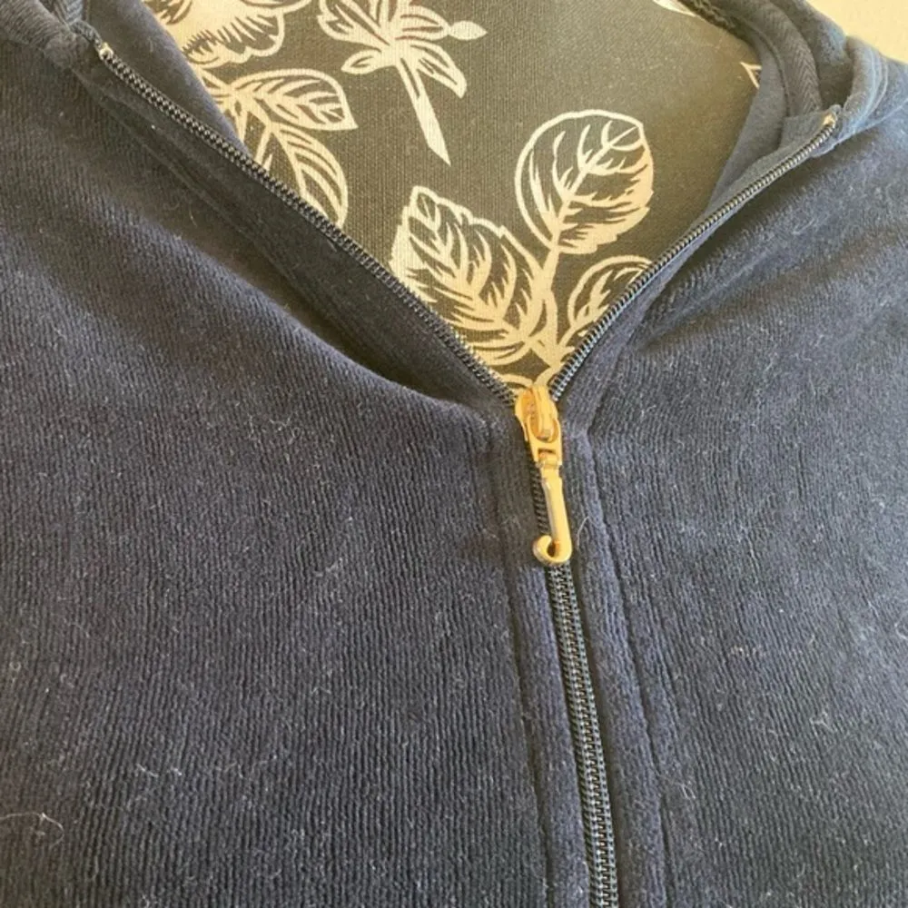 Juicy Couture Velour Tracksuit Jacket Hoodie Sweatshirt Bling Embellished - Image 4