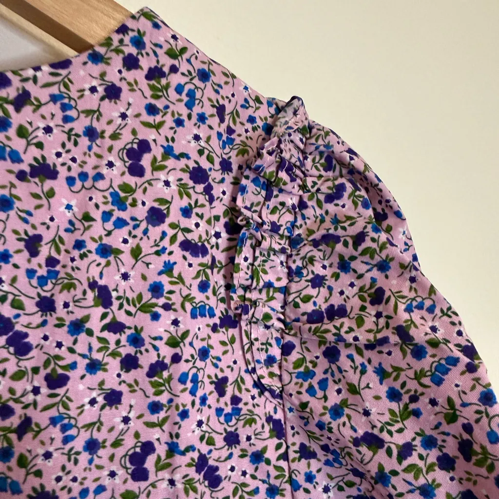 Hyacinth House Lilac Floral Viola Mini Dress Purple Size L - Image 8