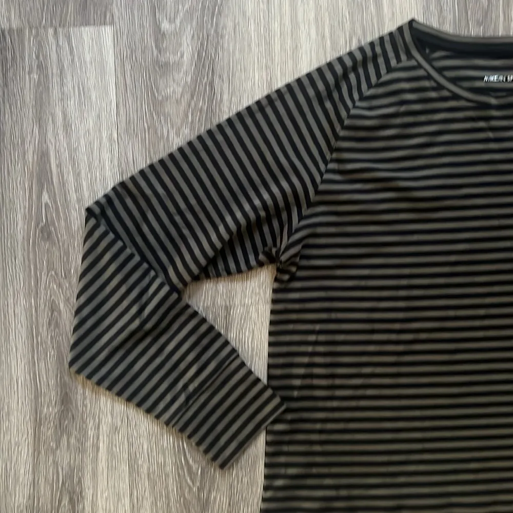 Marc Cain Women’s Stripe Waist tie Top Casual Striped Shirt Khaki/black Size XL Black - Image 7