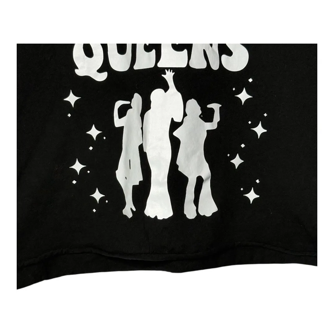 Dancing‎ Queens Graphic Tee Black Cropped T - Image 3
