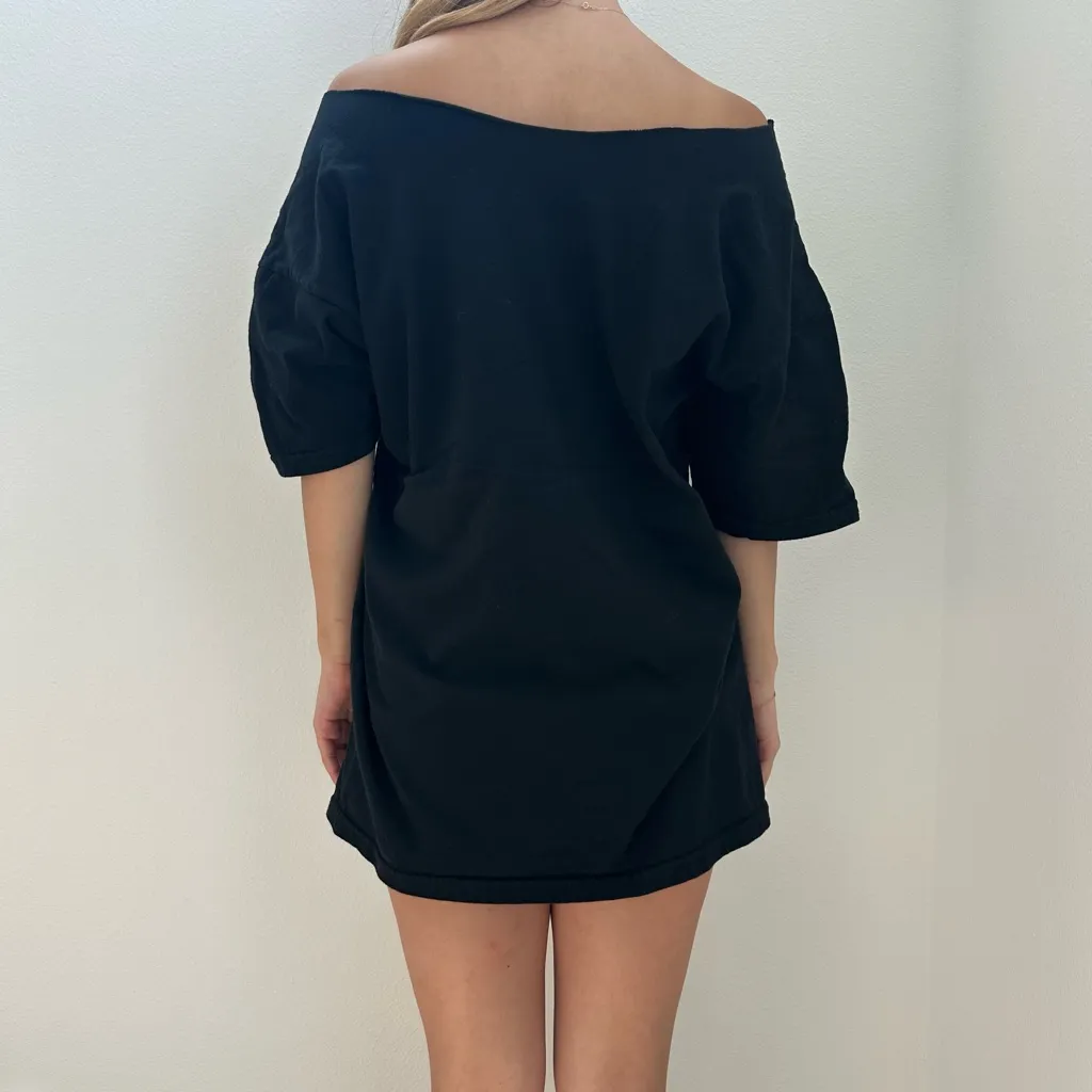 Los Angeles Lakers off the shoulder tee Black Size XL - Image 3