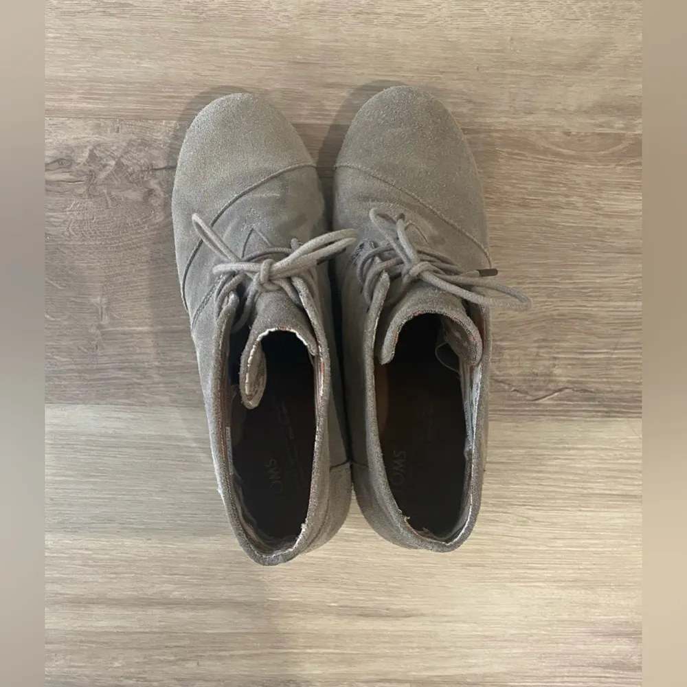 Toms Desert Taupe Wedge Boot Womens 10 - Image 6