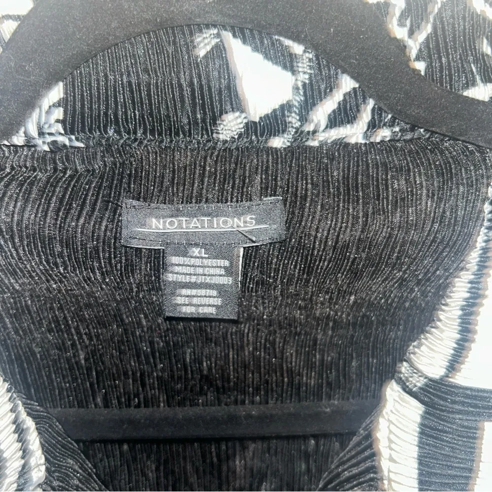 Notations Animal Print Reversible LS Women’s Button Down Jacket Blazer Sz XL - Image 3