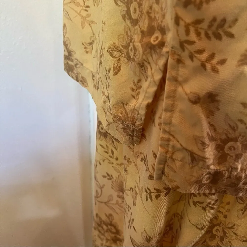 Vintage Karen Scott Sunflower Floral Prairie Skirt Set Cottagecore Yellow L - Image 8