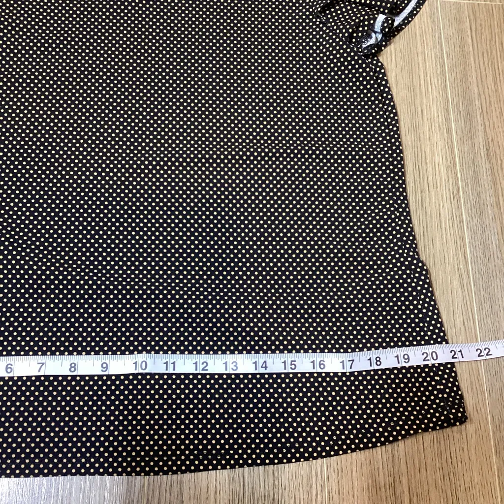 Adrianna‎ Papell Black & Yellow Polka Dot Blouse – Women’s Size M – Pre-Owned - Image 6