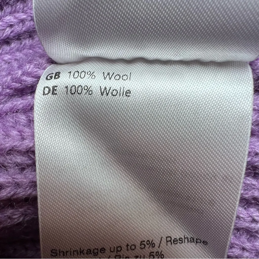 Samsøe Samsøe Lavender Knit Sweater quarter zip turtleneck size large Revolve Purple - Image 4