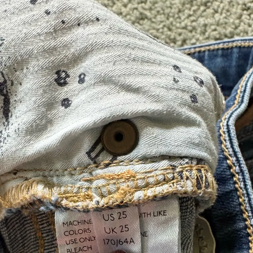 Anthropologie Pilcro And The Letterpress Slim Boyfriend Jeans Sz 25 Distressed - Image 10