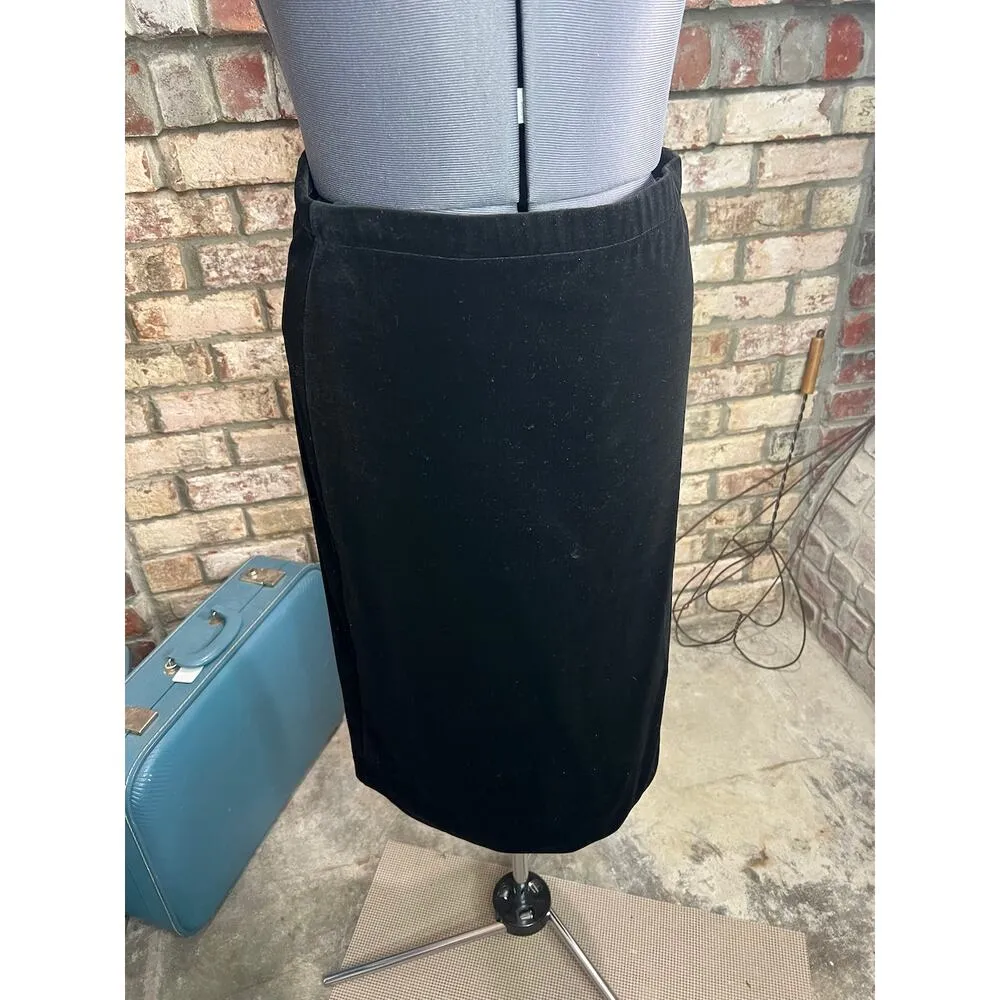 formal suit velvet beaded blazer black 1980s Size L - Image 4