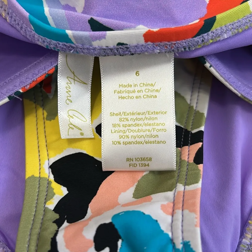 Anne Cole Twist  Front Bandeau One Piece Swimsuit - Image 8