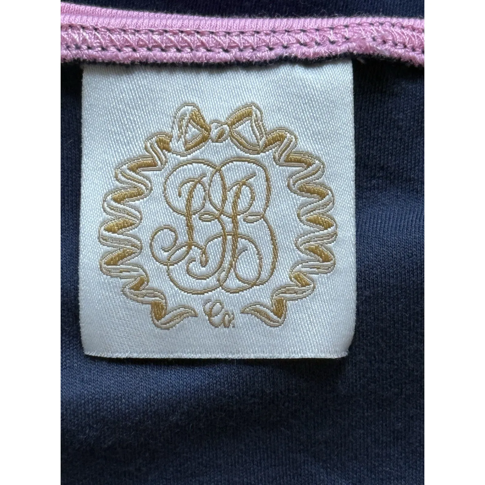 Beaufort Bonnet Company Darling Deck Halls Pajama Set Womens XL Navy Christmas Blue - Image 4