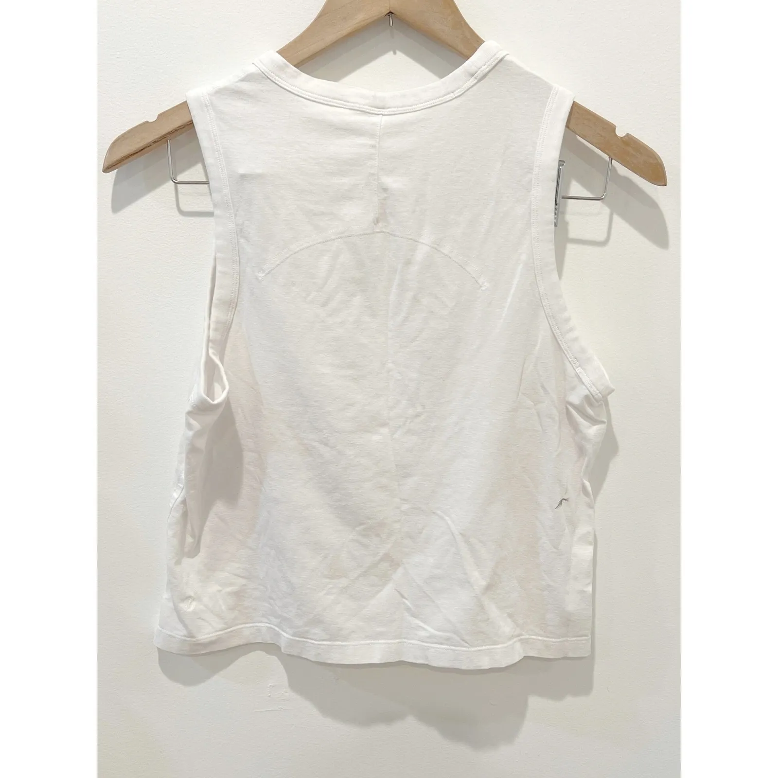 Lululemon Classic-Fit Cotton-Blend‎ Tank White Size Small FLAW - Image 2